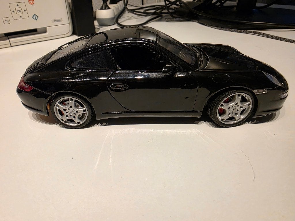 Porsche 911 type 997 Carrera S 1/18, Ophalen of Verzenden, Gebruikt, Auto, Welly