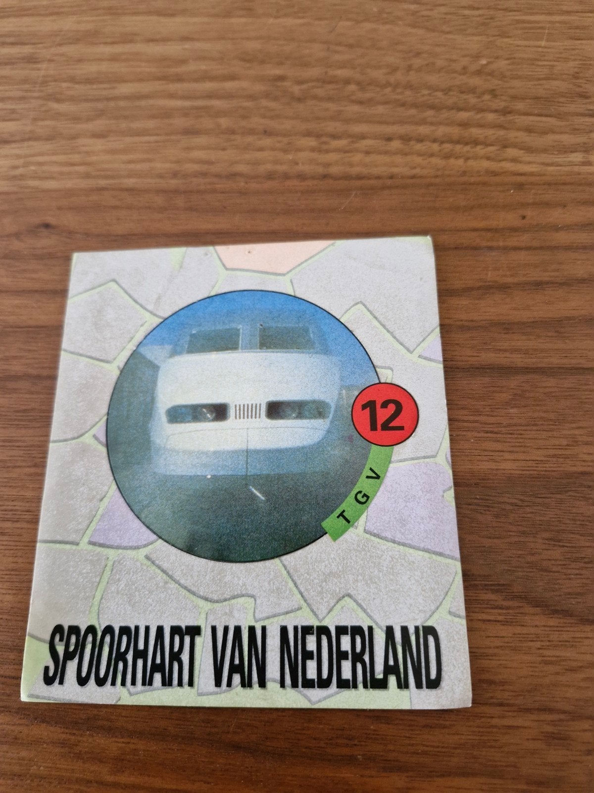 8261 Spoorhart van Nederland TGV Sticker, Ophalen of Verzenden, Gebruikt, Overige typen