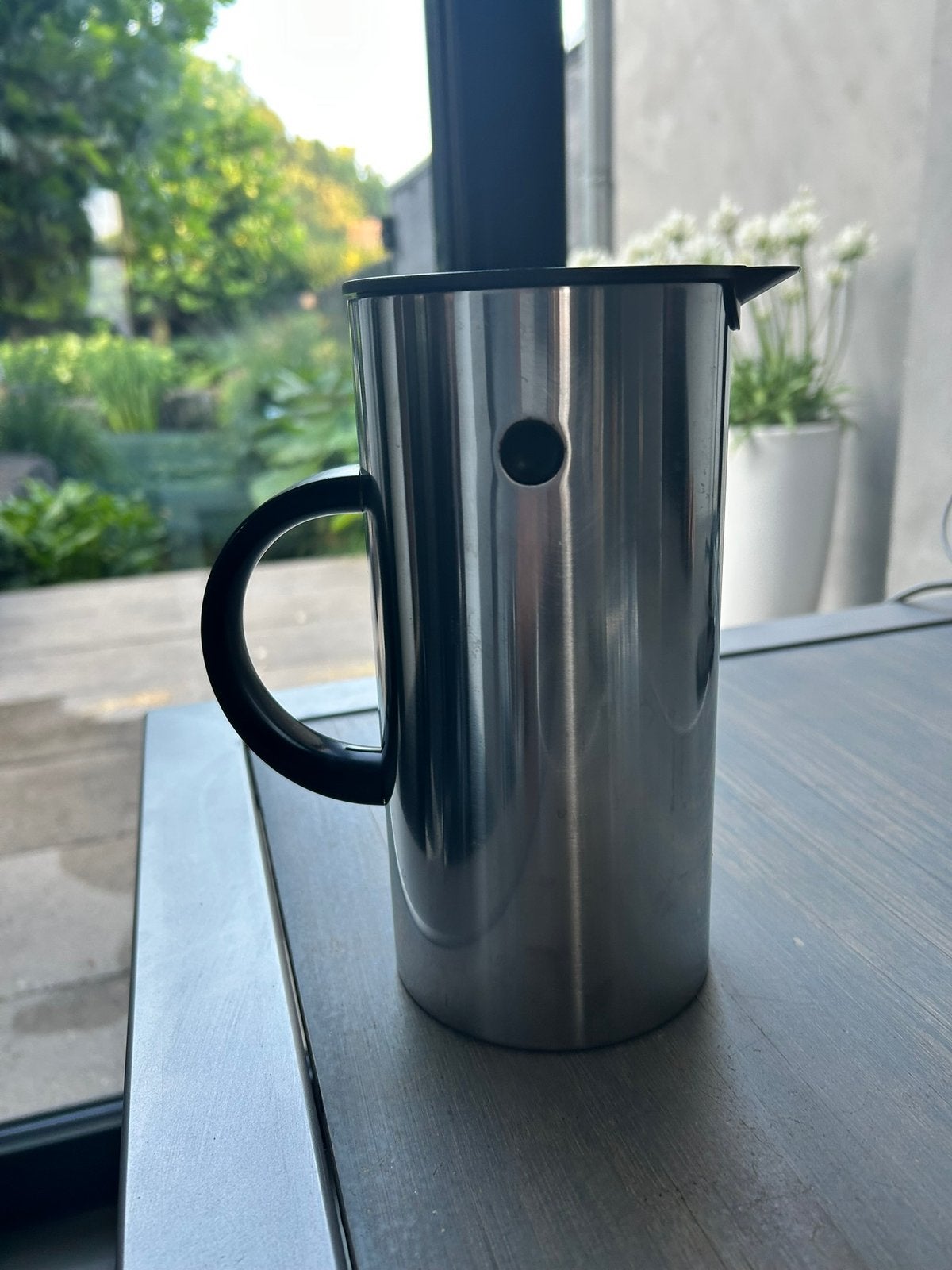 Stelton Rvs 0,5 liter Design Thermoskan, Huis en Inrichting, Keuken | Keukenbenodigdheden, Ophalen of Verzenden, Gebruikt