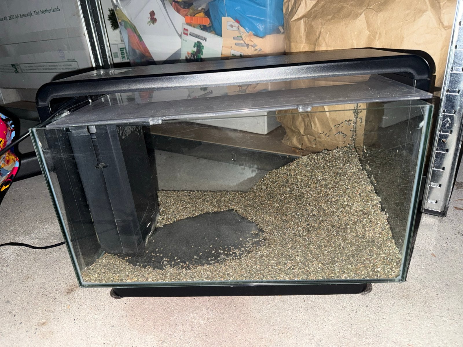 Aquarium 41x25x25, Ophalen, Zo goed als nieuw, Leeg aquarium