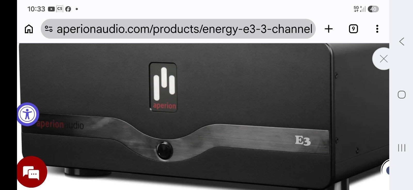 Aperion Audio Energy 3 (E3) 3-Kanaals Eindversterker (2023), Audio, Tv en Foto, Versterkers en Receivers, Ophalen of Verzenden