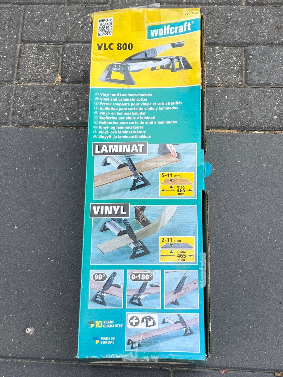 Wolfcraft VLC 800 Vinyl- en Laminaatsnijder, Ophalen, Overige materialen, 30 cm of meer, 50 tot 150 cm