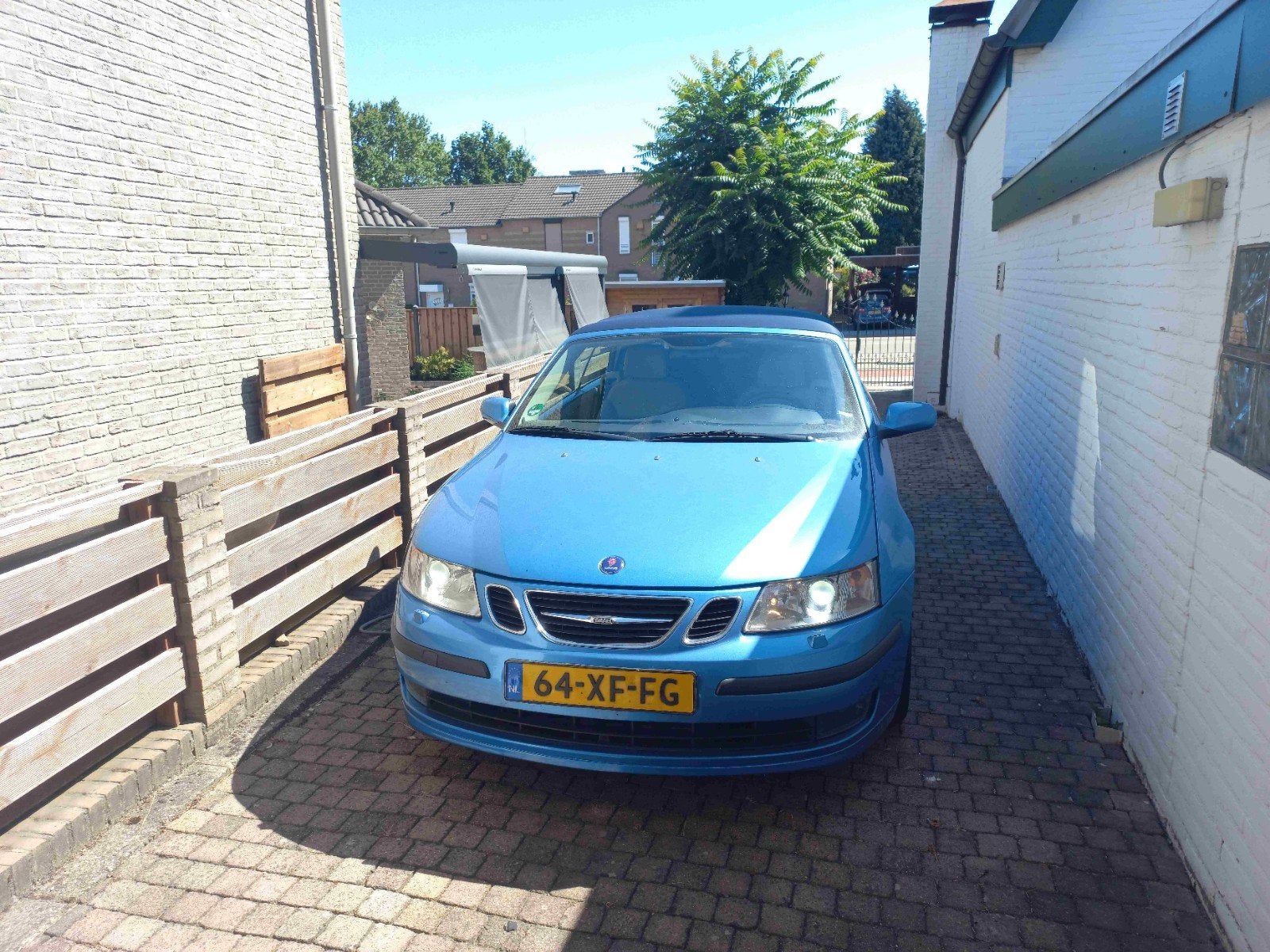 Saab 9-3 1.8 T 110KW Cabrio AUT 2006 Blauw, Auto's, Saab, 1998 cc, 4 cilinders, Cabriolet, 10 km/l