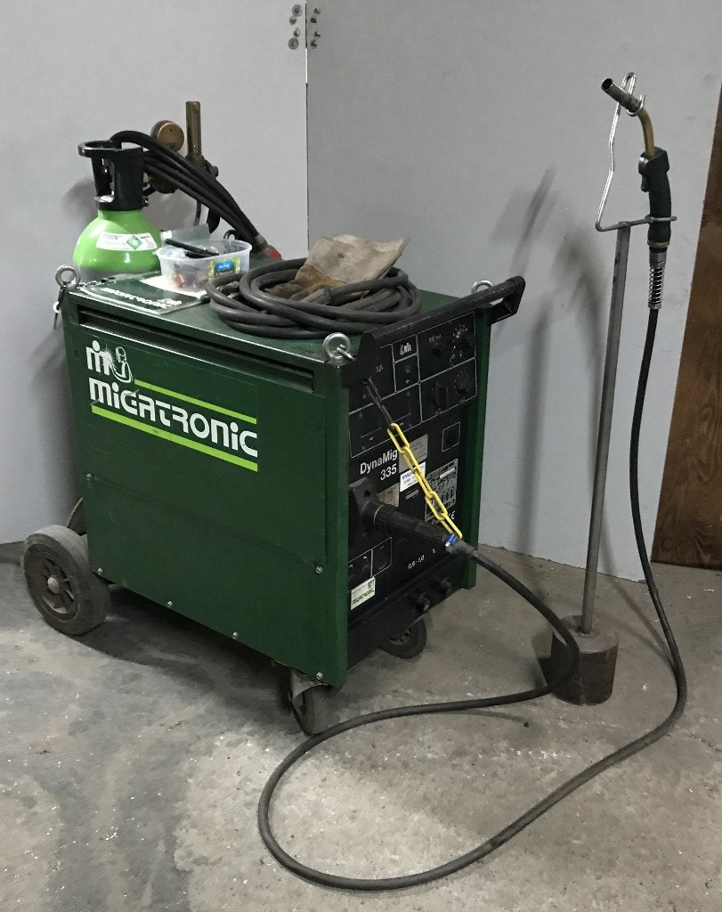 MIG-lasapparaat met gasfles, Migatronic, Dyna MIG 335, Ophalen, Gebruikt, 250 ampère of meer, Co2