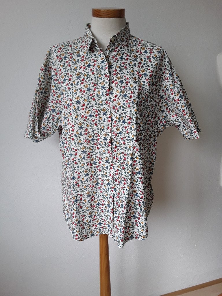 La Ligna blouse mt 44 met bloemetjes print, Overige kleuren, Verzenden, Maat 42/44 (L), Zo goed als nieuw