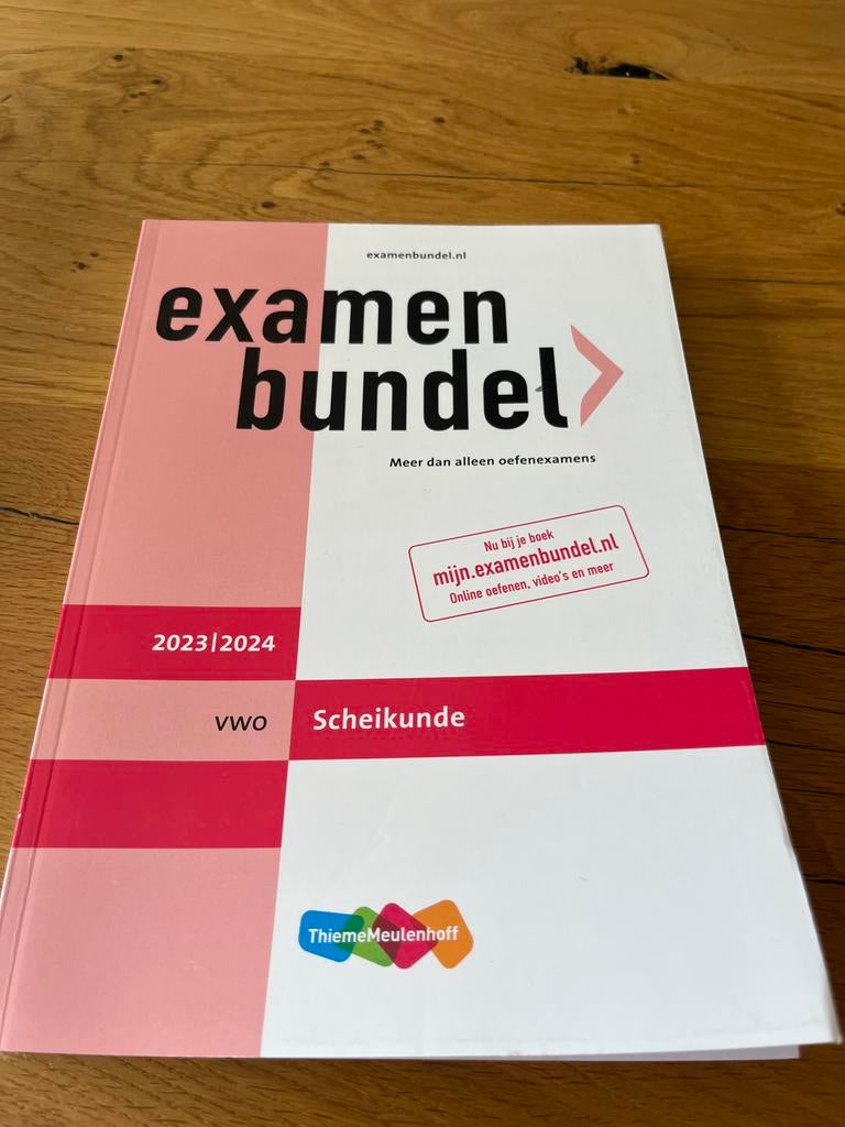 Examenbundel Scheikunde VWO 2023/2024, Ophalen of Verzenden, Beta, Zo goed als nieuw, Niet van toepassing