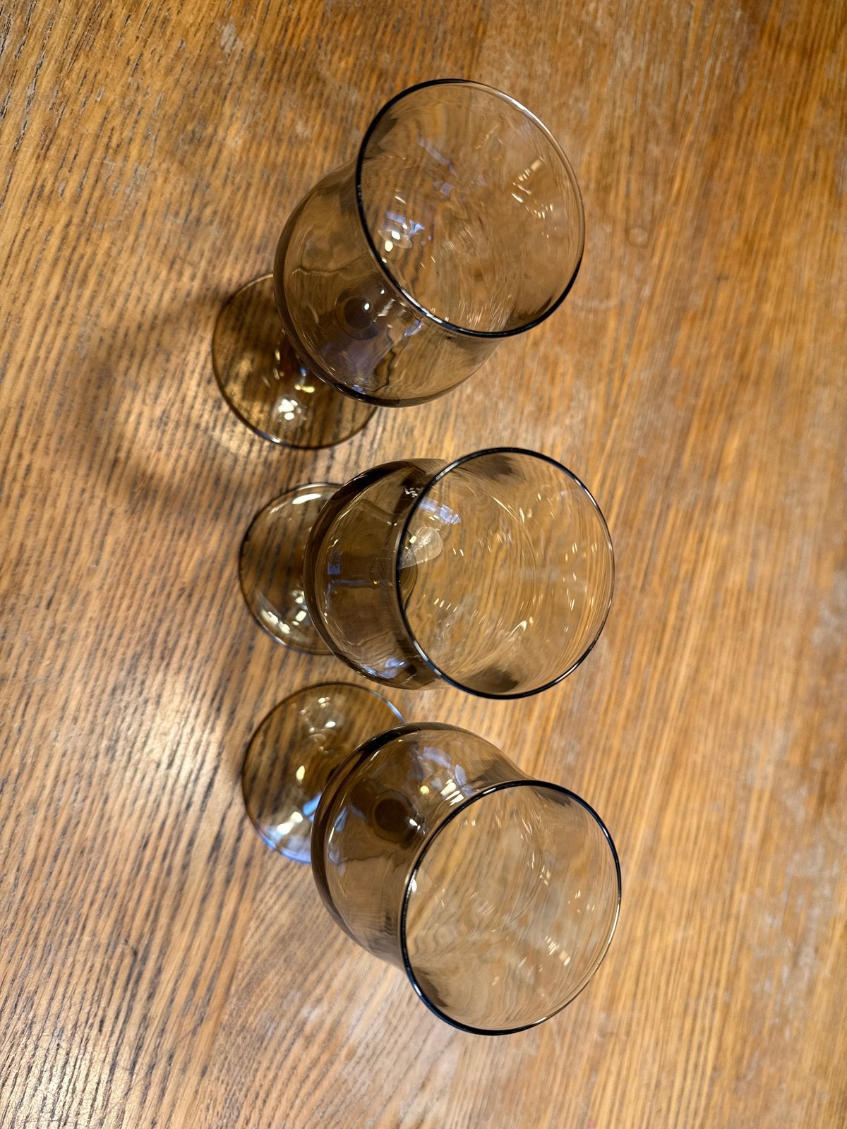 Set van 3 vintage luminarc rookglazen, wijnglazen, Ophalen of Verzenden