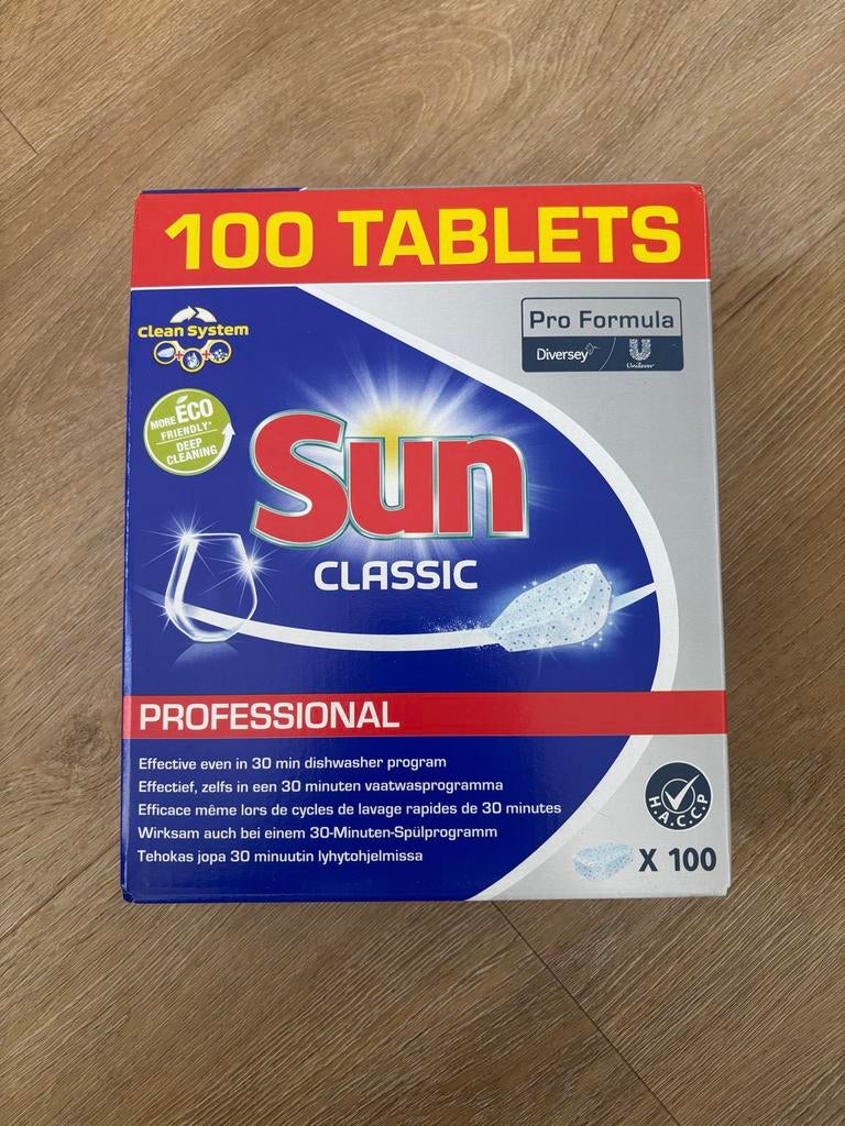 Sun Vaatwastabletten Classic Professional 500 stuks, Huis en Inrichting, Schoonmaakartikelen, Schoonmaakmiddel, Ophalen of Verzenden