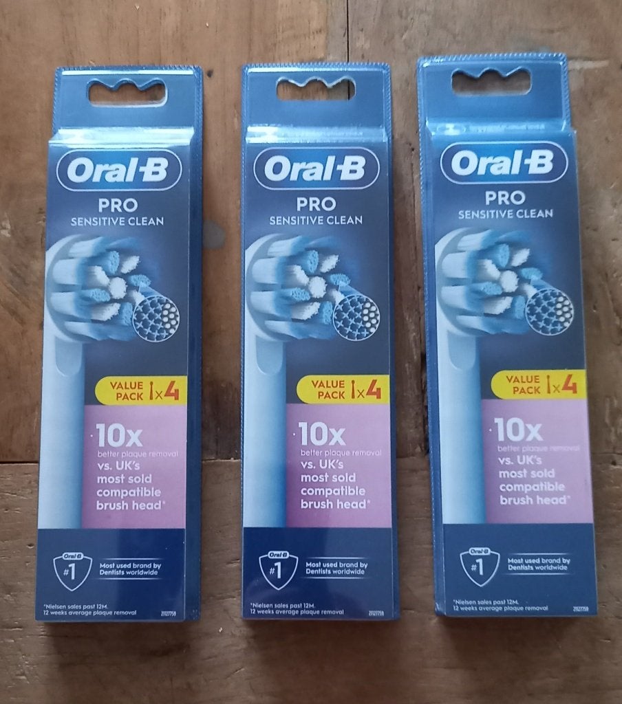 12 Opzetborstels nieuw van Oral-B PRO Sensitive Clean, Ophalen of Verzenden, Nieuw, Mondverzorging
