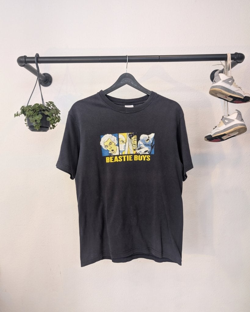 90s Vintage Beastie Boys Ninja Spy Helicopter T-Shirt Medium, Gildan, Gildan, Gedragen, Gildan