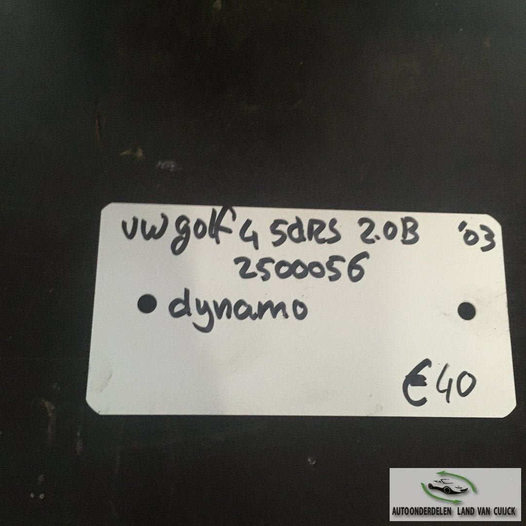 Vw Golf 4 2003  5drs 2.0 B Wagennr 2500056 Dynamo, Gebruikt, -, -, Ophalen of Verzenden