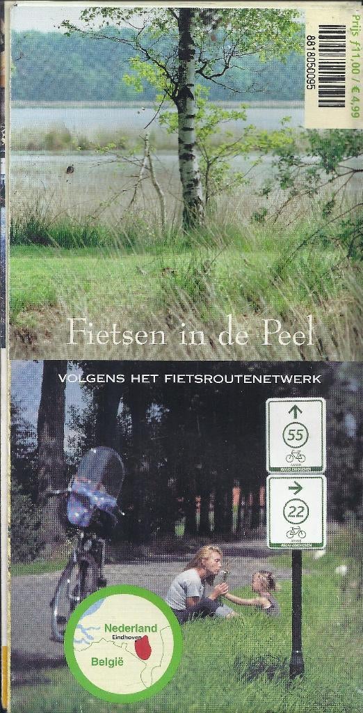 Pl2005 fietskaart fietsen in de peel ( plattegrond ), 2000 tot heden, Ophalen of Verzenden, Nederland, Landkaart