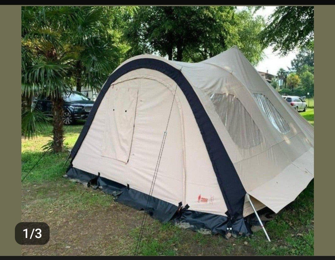 Ruime tunneltent voor 4 personen - Ideaal voor kamperen, Ophalen, Gebruikt, Tot en met 4