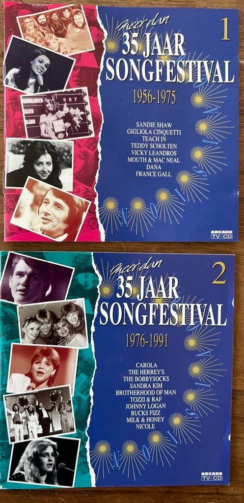 Eurovisie songfestival 1956 - 1991 - meer dan 35 jaar 1 & 2, Cd's en Dvd's, Cd's | Verzamelalbums, Ophalen of Verzenden, Zo goed als nieuw
