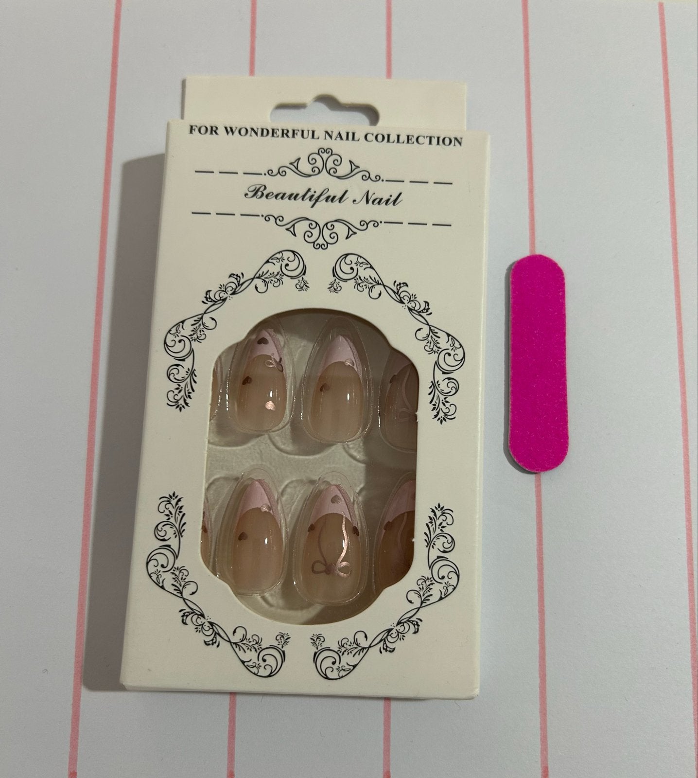 Leuke nepnagels met roze en bruine accenten, Verzenden, Nieuw, Overige typen