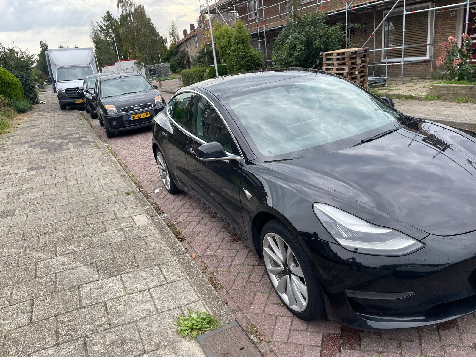 Tesla Model 3 2019 Zwart, Auto's, Automaat, Zwart, Origineel Nederlands, Elektrisch