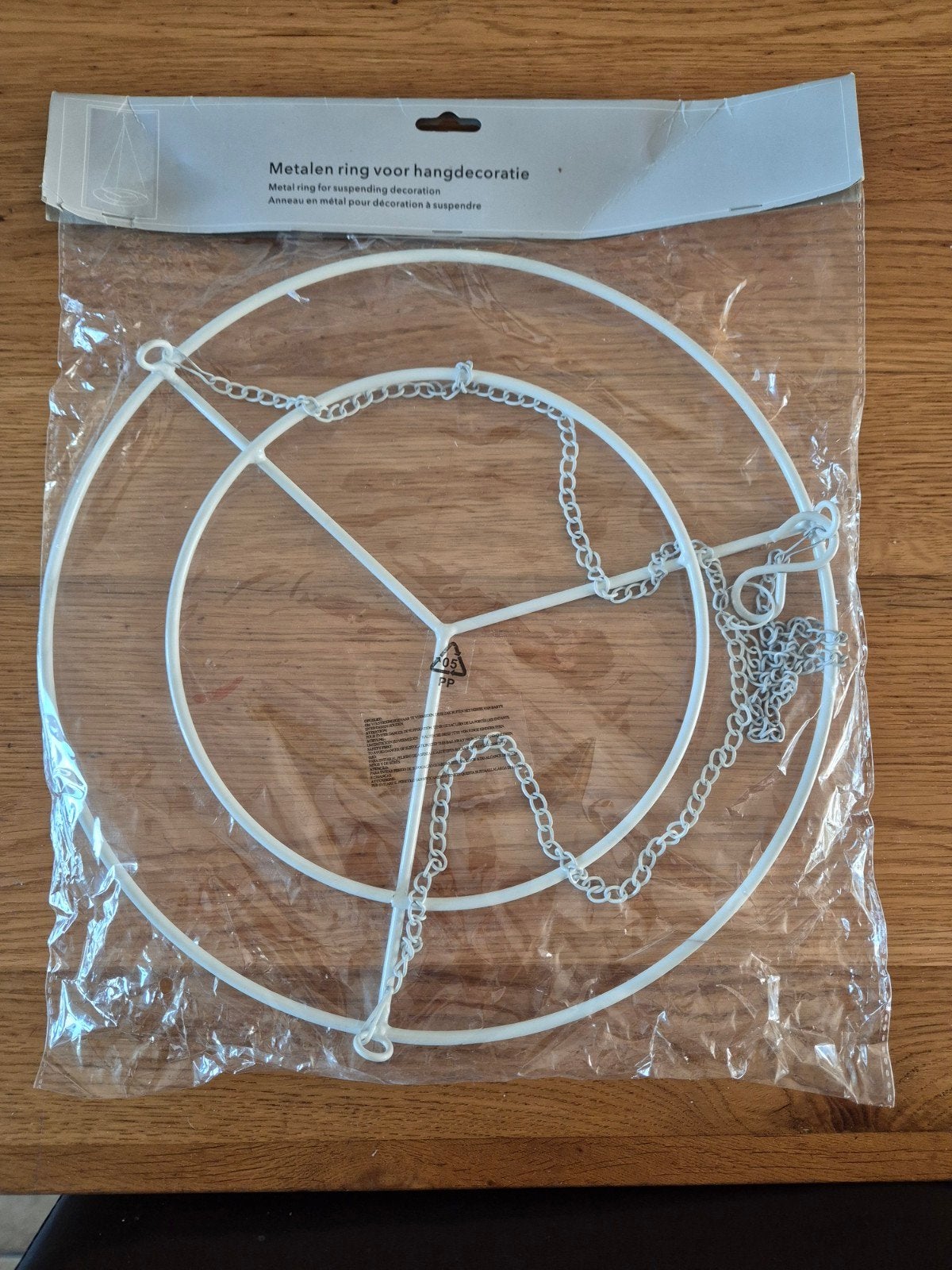 Metalen ring voor hangdecoratie - Nieuw in verpakking, Huis en Inrichting, Woonaccessoires | Overige, Ophalen of Verzenden, Nieuw