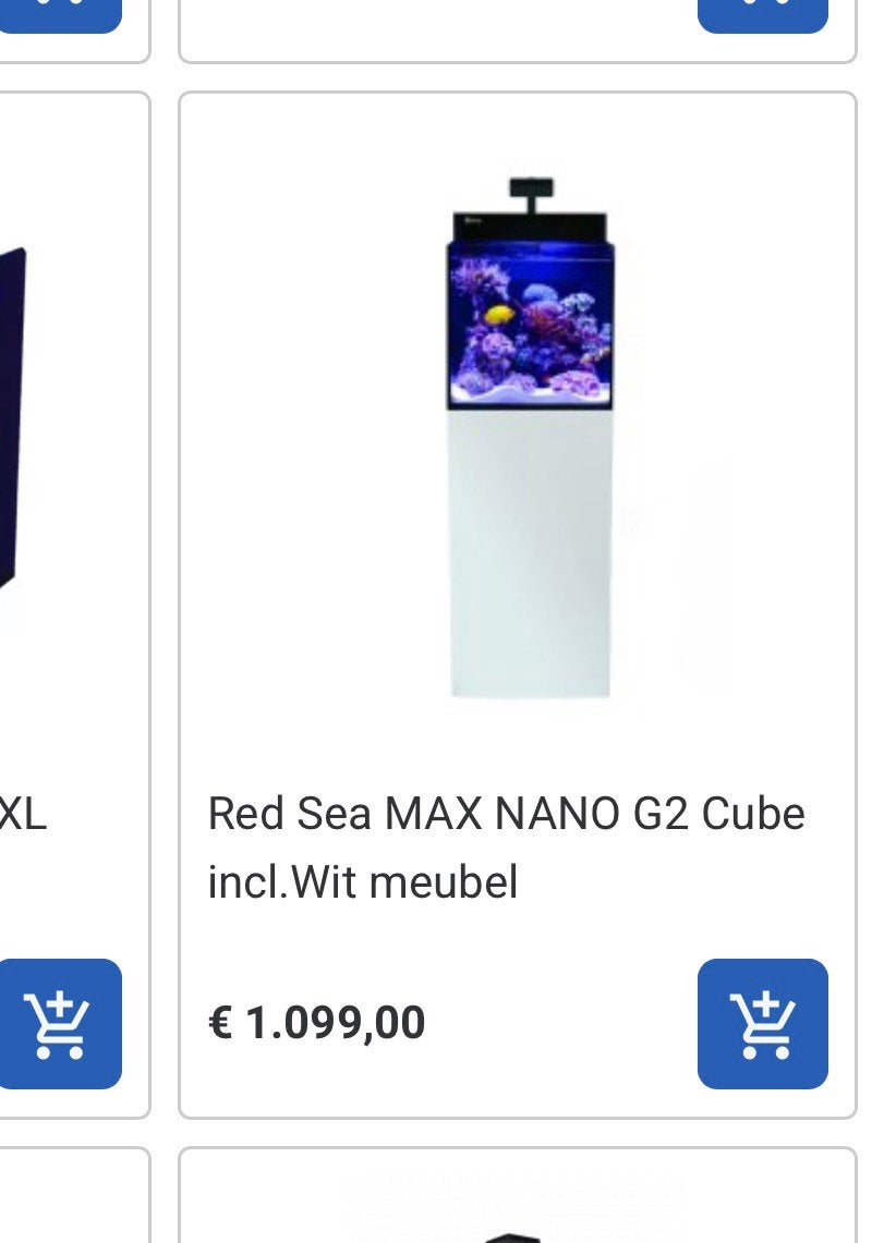 Red Sea Nano G2 zeeaquarium aan geboden zeer compleet, Ophalen, Zo goed als nieuw, Leeg aquarium