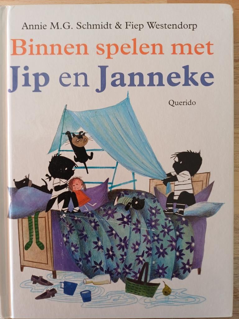 Mei Annie M.G. Schmidtmaand-Binnen spelen met Jip en Janneke, Ophalen of Verzenden, Zo goed als nieuw, Annie M.G. Schmidt