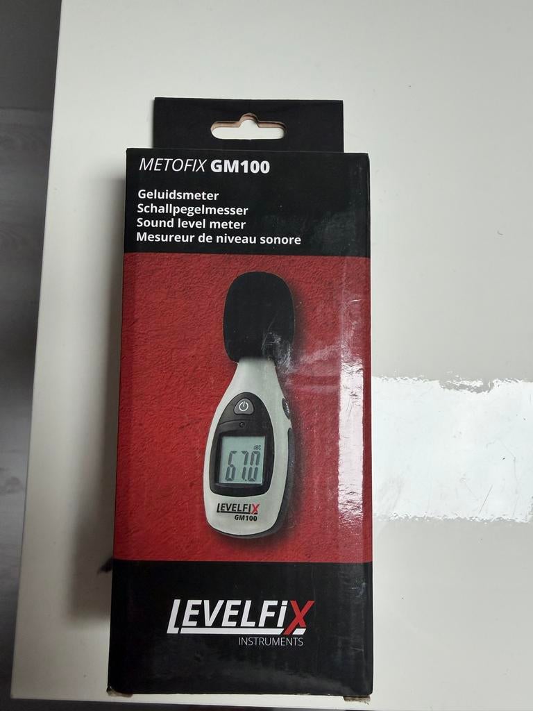 METOFIX GM100 Geluidsmeter - Nieuw in doos, Doe-het-zelf en Verbouw, Meetapparatuur, Ophalen of Verzenden, Nieuw, Geluid