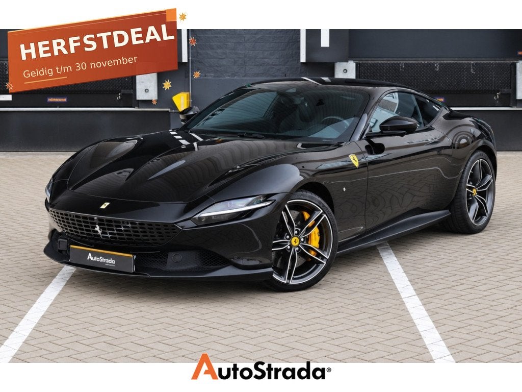 Ferrari Roma 620PK | Magneride | Daytona Seats | Carbon LED, Auto's, Automaat, Gebruikt, 4 stoelen, Zwart