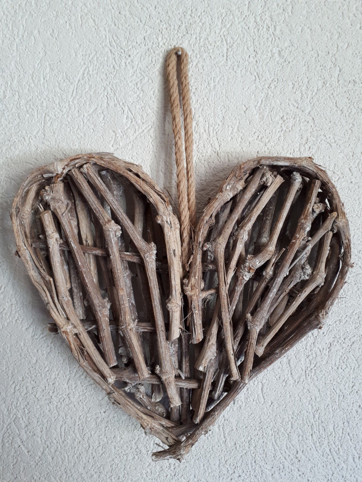 Hart van hout wand of hangdecoratie, Huis en Inrichting, Woonaccessoires | Kransen, Ophalen of Verzenden