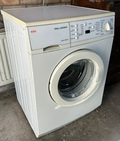 Wasmachine AEG, Ophalen, Gebruikt, Voorlader, 85 tot 90 cm