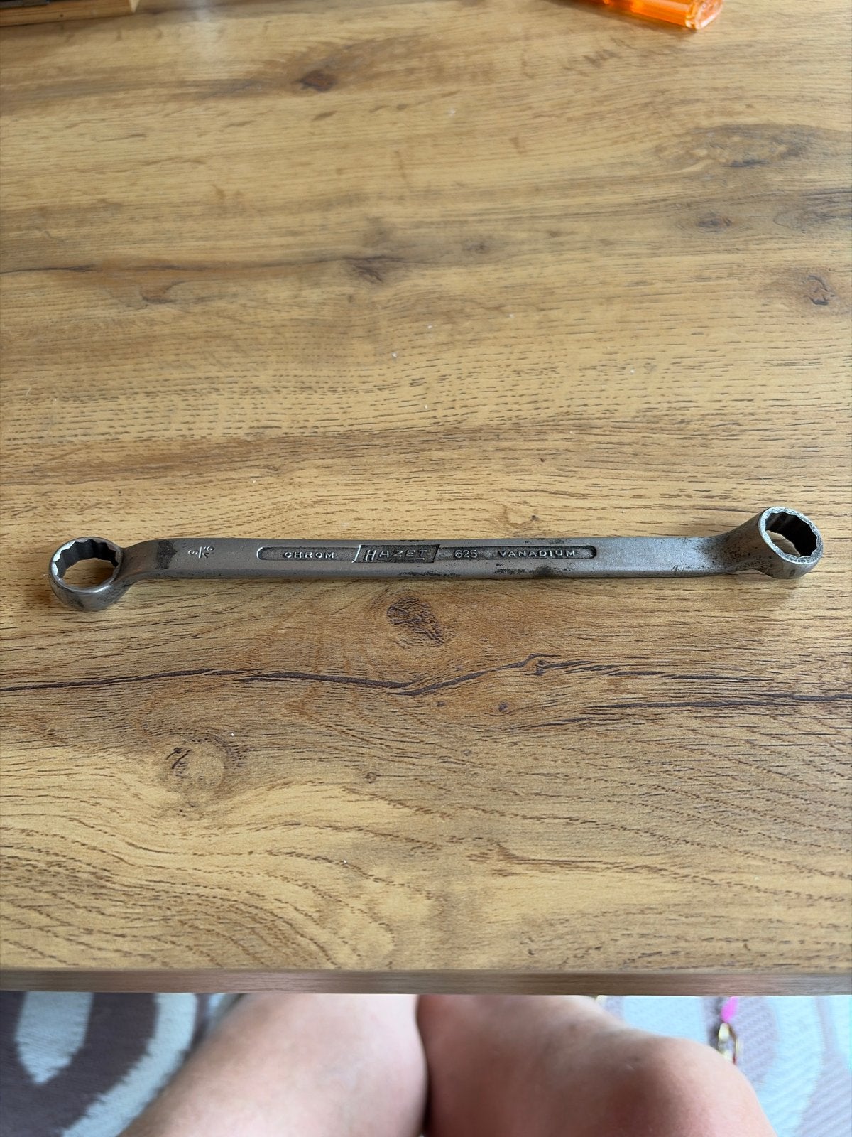 Hazet Ringsleutel 9/16 x 1/2 Chroom Vanadium 625, Ophalen of Verzenden, Gebruikt, Sleutel/ratel, Overige merken