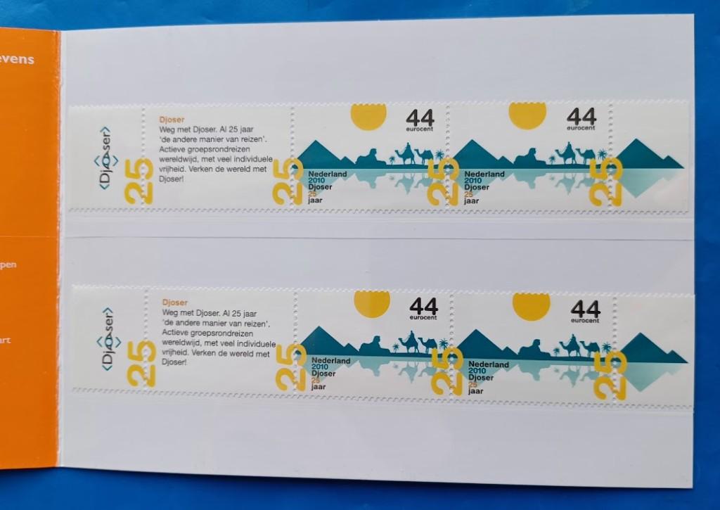 Postzegelmapje 410 E - 25 jaar Djoser, Verzenden, Na 1940, Postfris