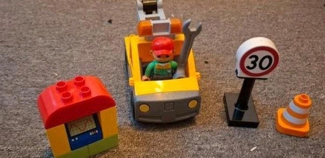 Leuke Duplo sleepwagen met een Duplo figuur, Kinderen en Baby's, Speelgoed | Duplo en Lego, Ophalen, Gebruikt, Duplo