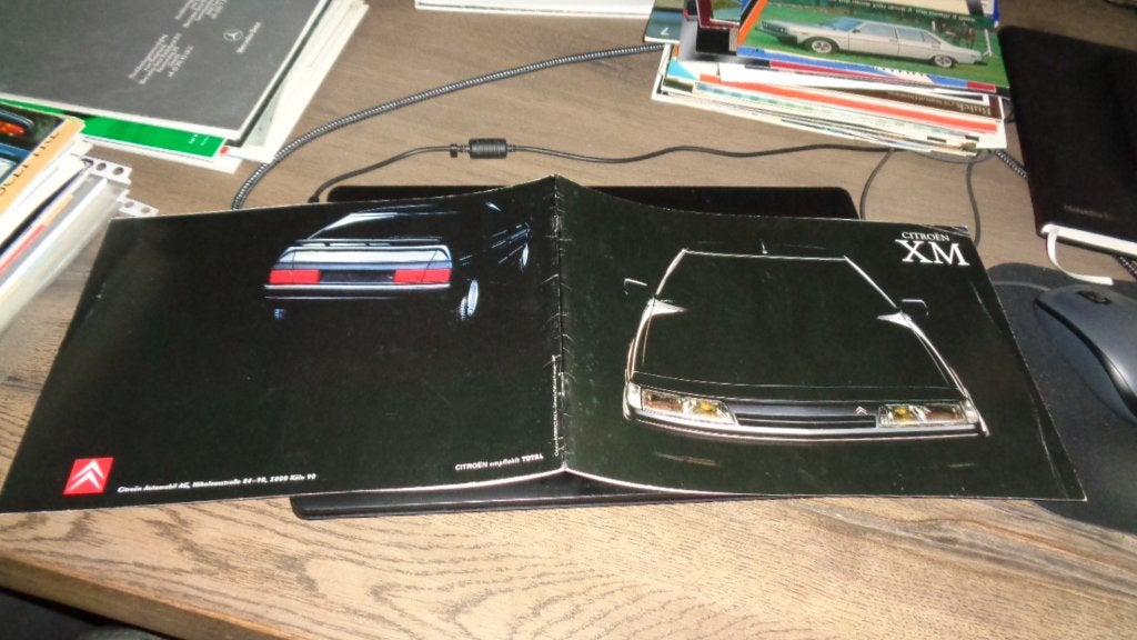 Folder  CITROEN  XM  ,  8-1989, Verzenden, Gelezen, Citroën