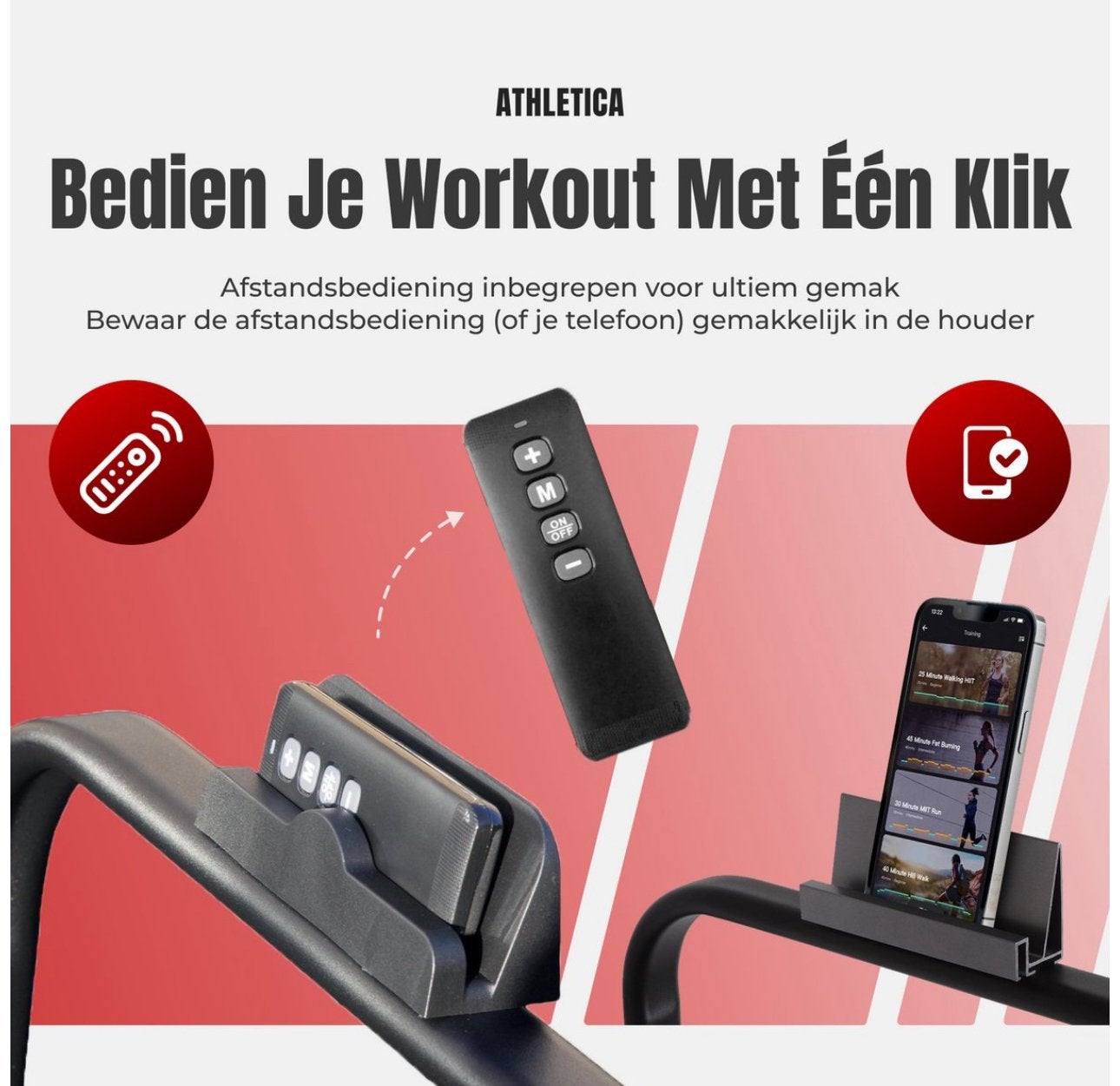 Foto 6 van Loopband tot 10 km/u met app, telefoonhouder (als NIEUW)
