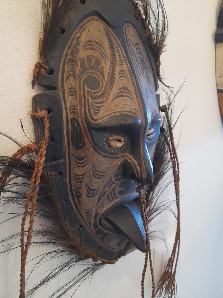 Sepik  Papoea  masker New Guinea, Antiek en Kunst, Ophalen of Verzenden