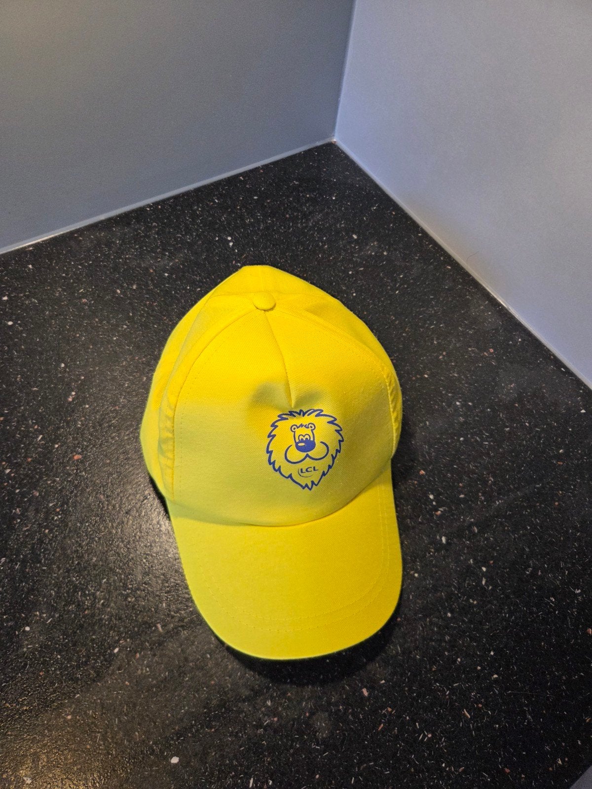 Petje Tour de France Tourkaravaan LCL - Geel, Ophalen of Verzenden, Zo goed als nieuw, One size fits all, Pet