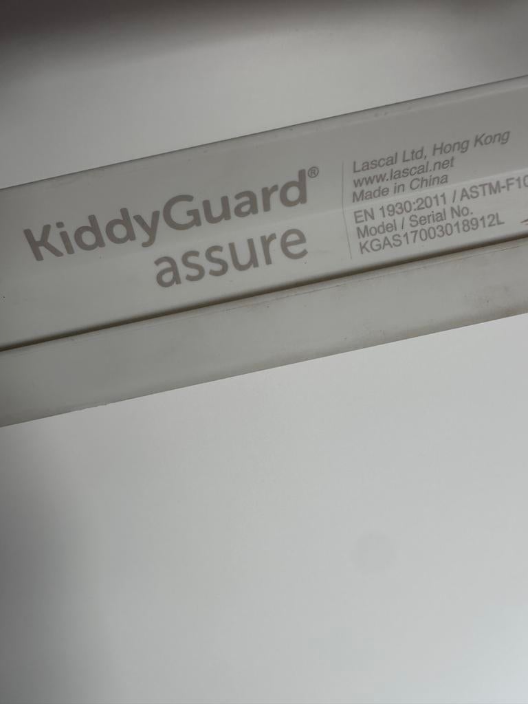 KiddyGuard Assure Lascal Oprolhekje traphekje Wit (2 stuks), Overige materialen, Oprolhekje, Ophalen of Verzenden, Zo goed als nieuw
