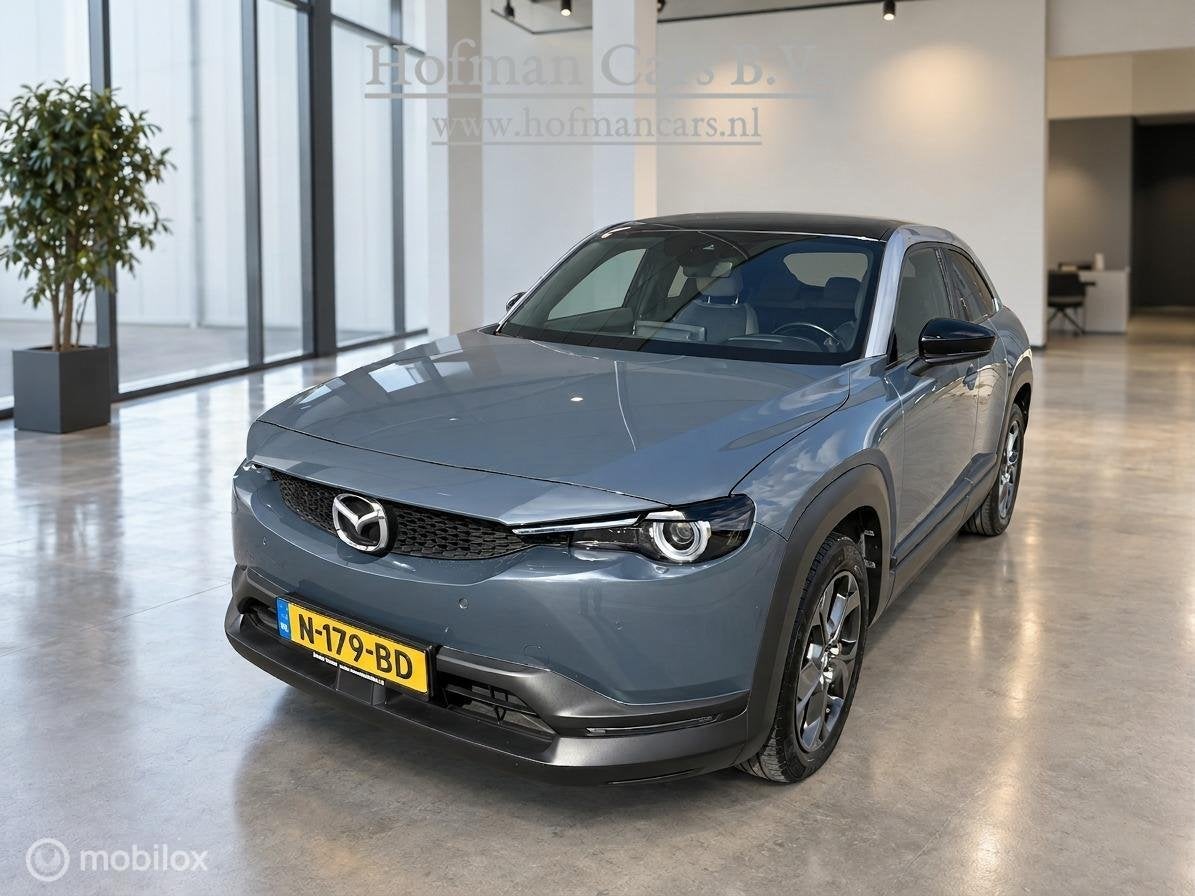 Mazda MX-30 e-SkyActiv 145 36 kWh | SOH 94,25% | Camera | St, Auto's, 145 pk, Stof, Gebruikt, Zwart