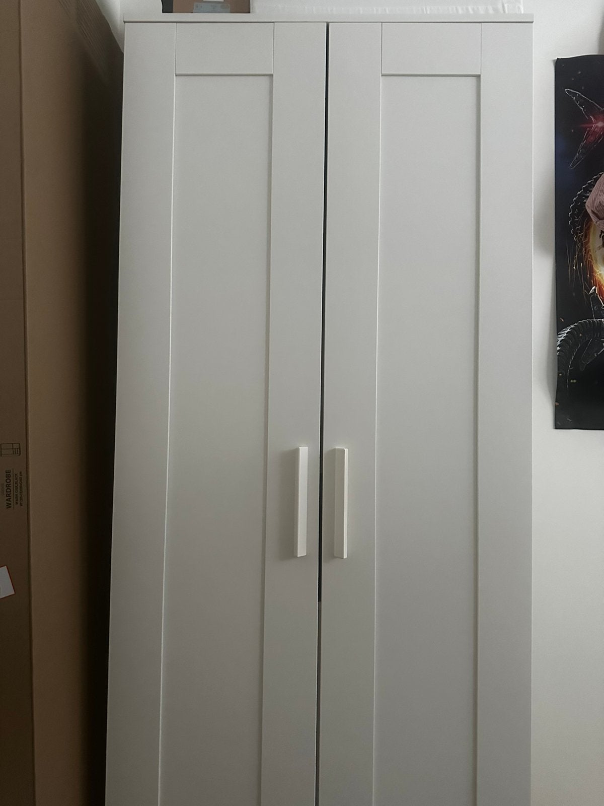 IKEA BRIMNES wardrobe in white, in good condition., Huis en Inrichting, Kasten | Kledingkasten, Ophalen, 50 tot 100 cm, Zo goed als nieuw