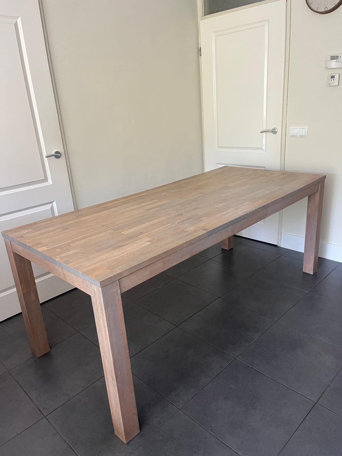 eikenhouten tafel, Ophalen, Gebruikt, Eikenhout, 200 cm of meer