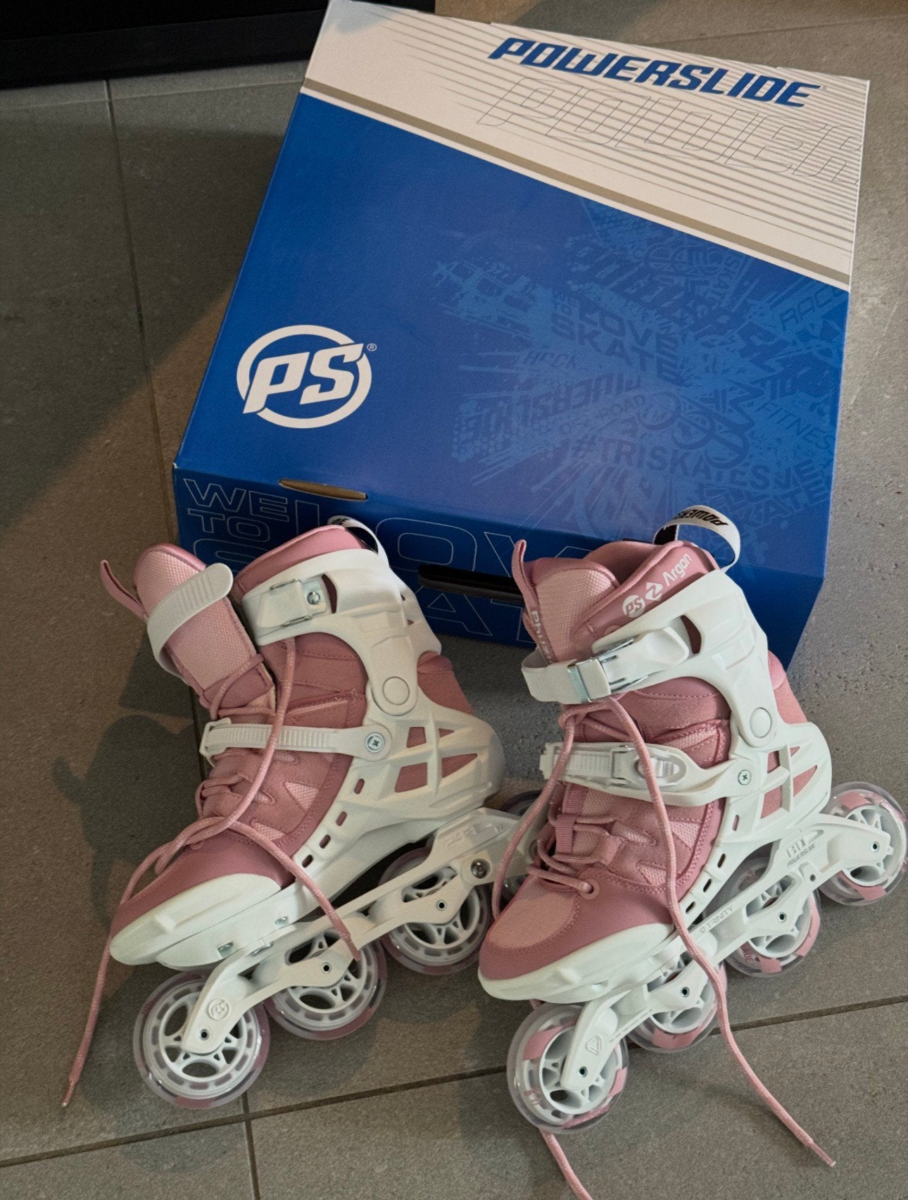 Powerslide Phuzion Argon 80 Skeelers Dames (Rose - 40), Ophalen, Gebruikt, Inline skates 4 wielen, Powerslide