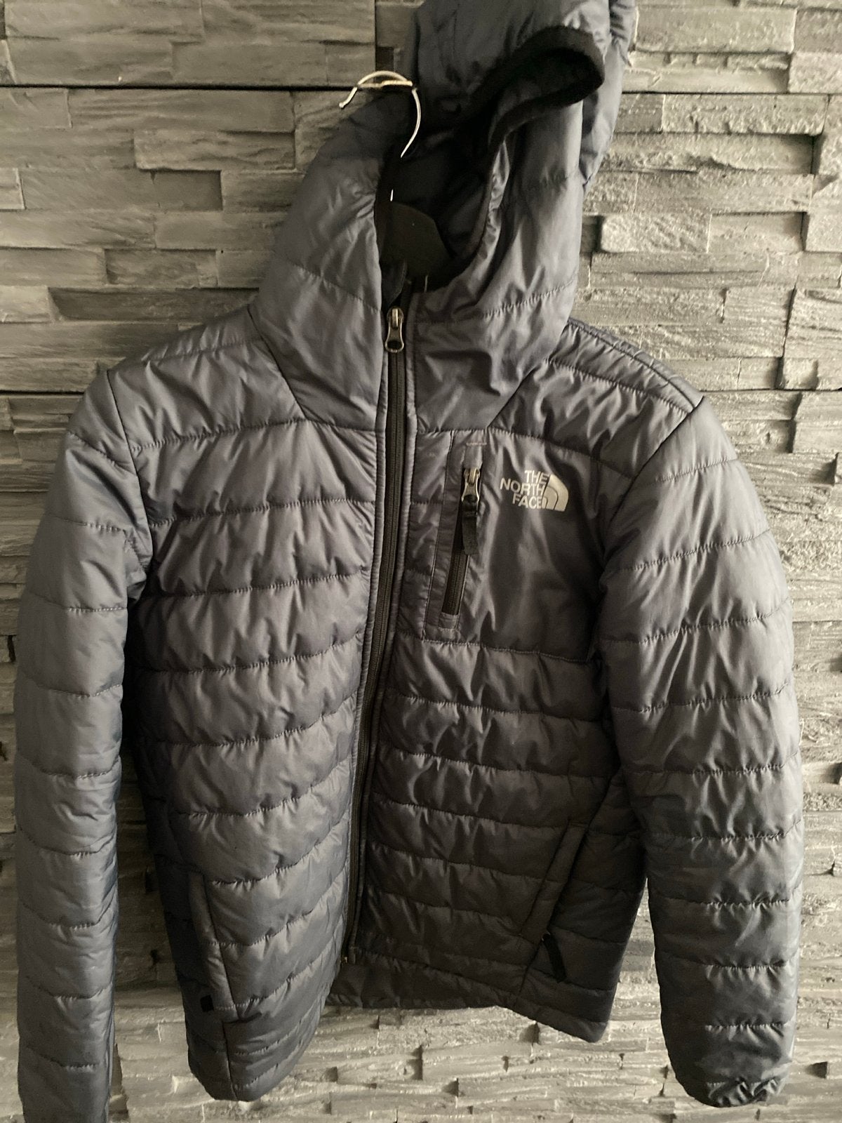 The North Face Puffer Jas - Grijs (Youth/Junior L), Kleding | Heren, Ophalen of Verzenden, Zo goed als nieuw, Maat 46 (S) of kleiner