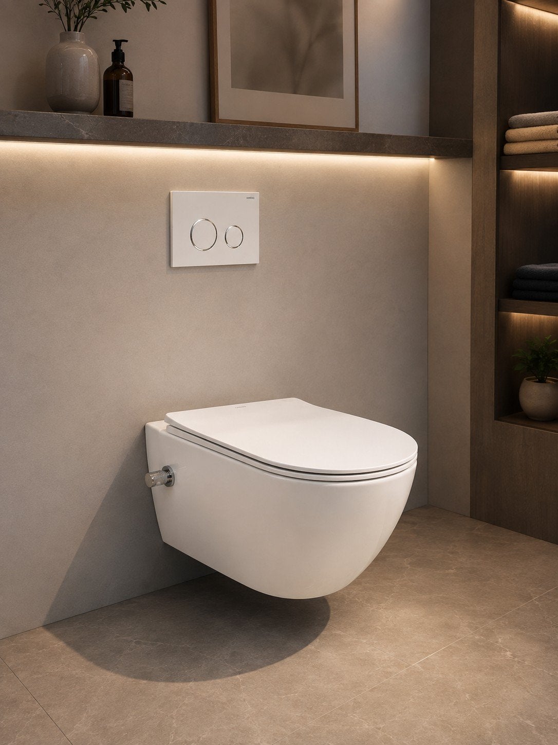 ophangtoilet met bidet functie, Doe-het-zelf en Verbouw, Sanitair, Ophalen of Verzenden, Nieuw, Toilet