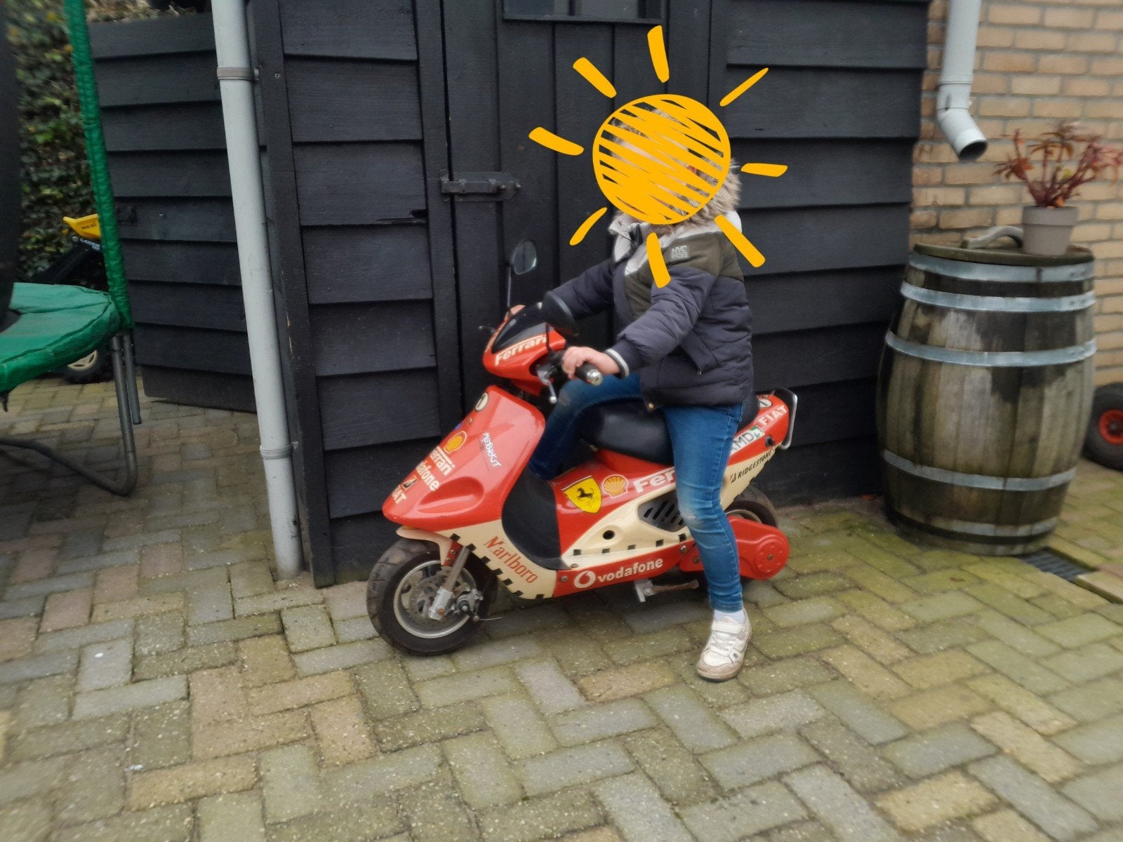mini scooter 50cc uniek, Gebruikt, Ophalen of Verzenden, Pitbike, Ferrari