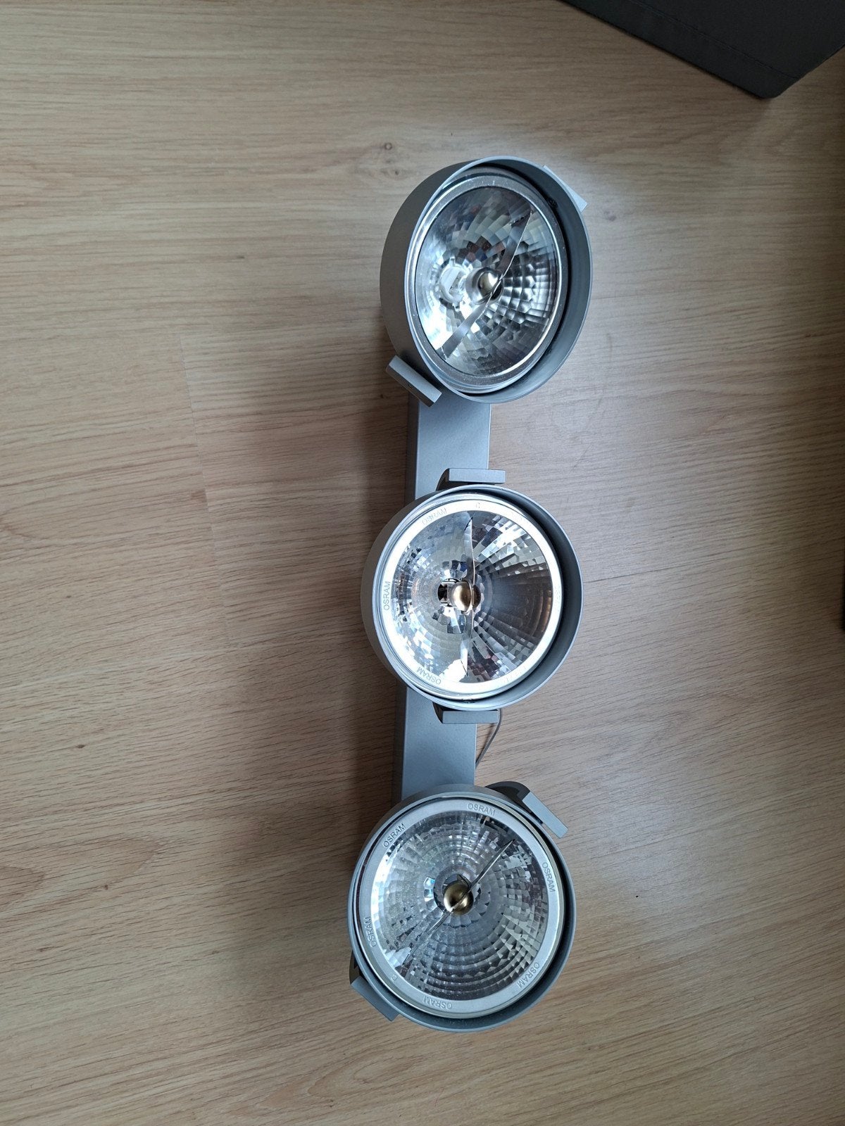 Delta Light Rand Plafondlamp 3 licht, Ophalen, Gebruikt, Metaal