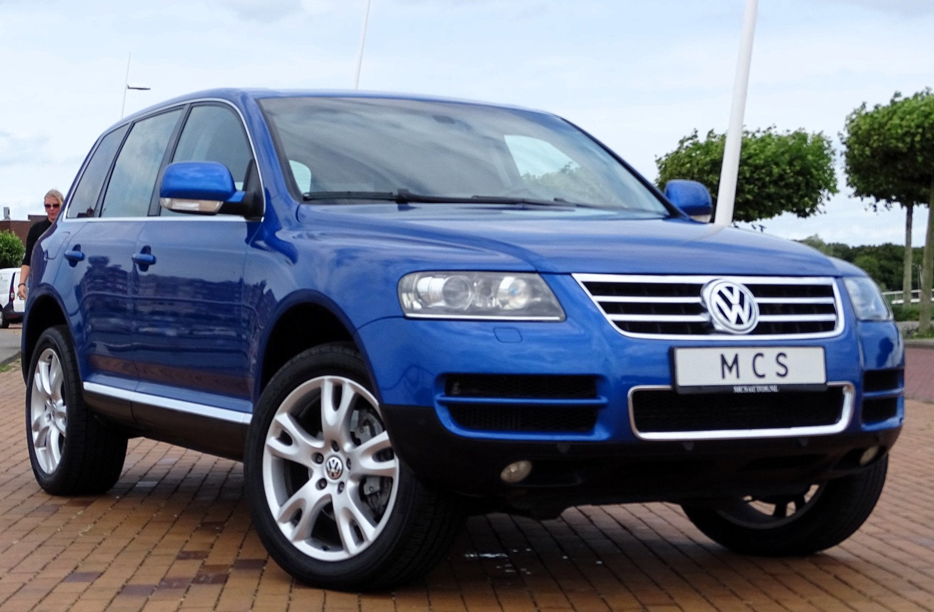Volkswagen Touareg 5.0 V10 TDI Grijs Kent Individual 173750k, Automaat, Gebruikt, 4921 cc, Blauw