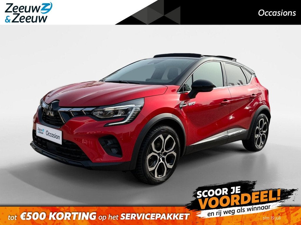 Mitsubishi ASX 1.6 HEV AT Instyle | Pano dak | Lederen bekle, Auto's, Mitsubishi, Gebruikt, 4 cilinders, Bedrijf, Hybride Elektrisch/Benzine