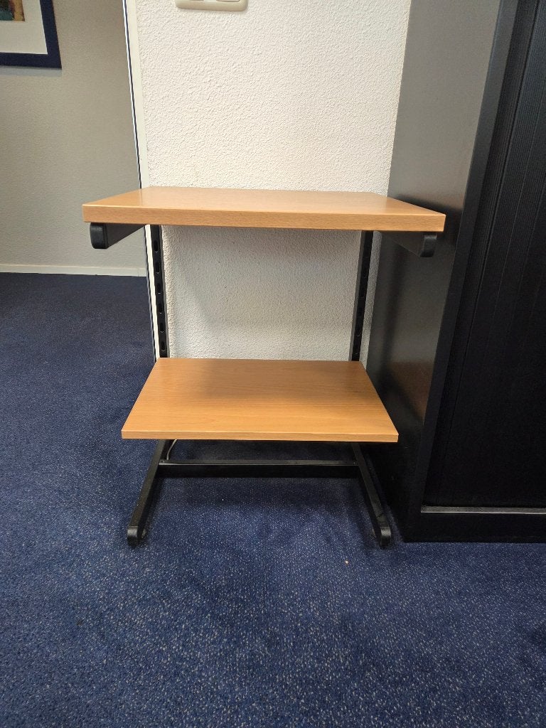 Kantoor bijzettafeltje, Huis en Inrichting, Minder dan 55 cm, Gebruikt, Vierkant, Hout