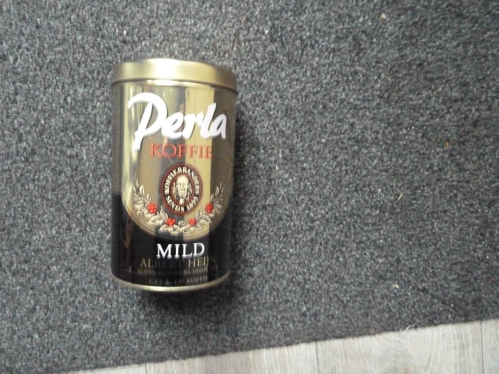 Perla Koffie Blik, Ophalen of Verzenden, Gebruikt, Koffie, Overige merken
