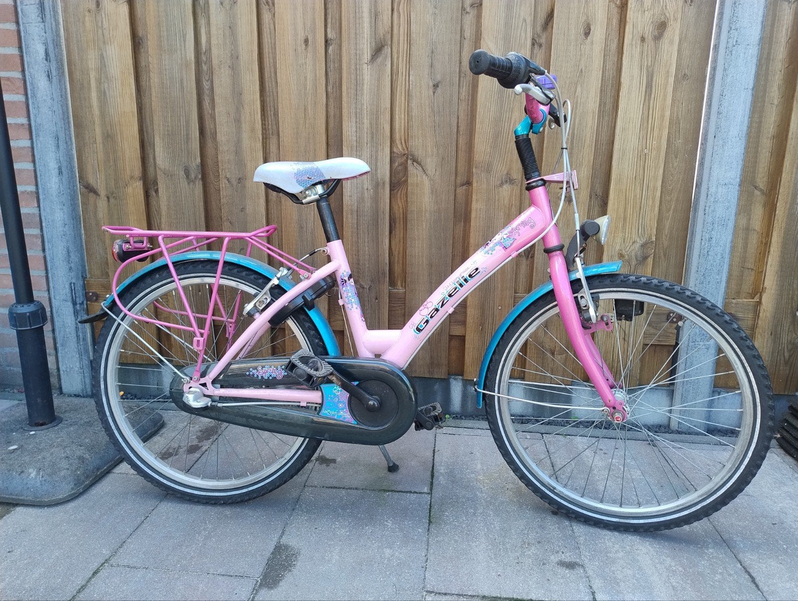 Gazelle Spring kinderfiets 22 inch - 3 versnellingen, Ophalen, Gebruikt, Gazelle, Terugtraprem