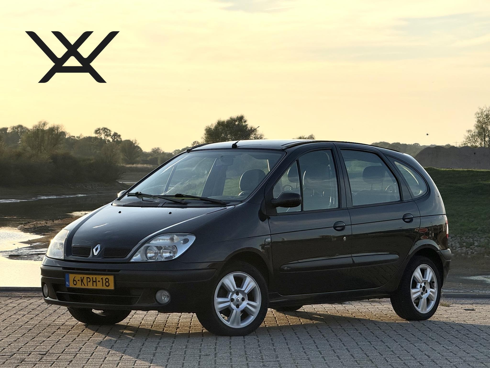 Renault Scénic 1.6-16V Dynamique | Airco | Nw. APK, Auto's, 1225 kg, 4 cilinders, Zwart, Leder
