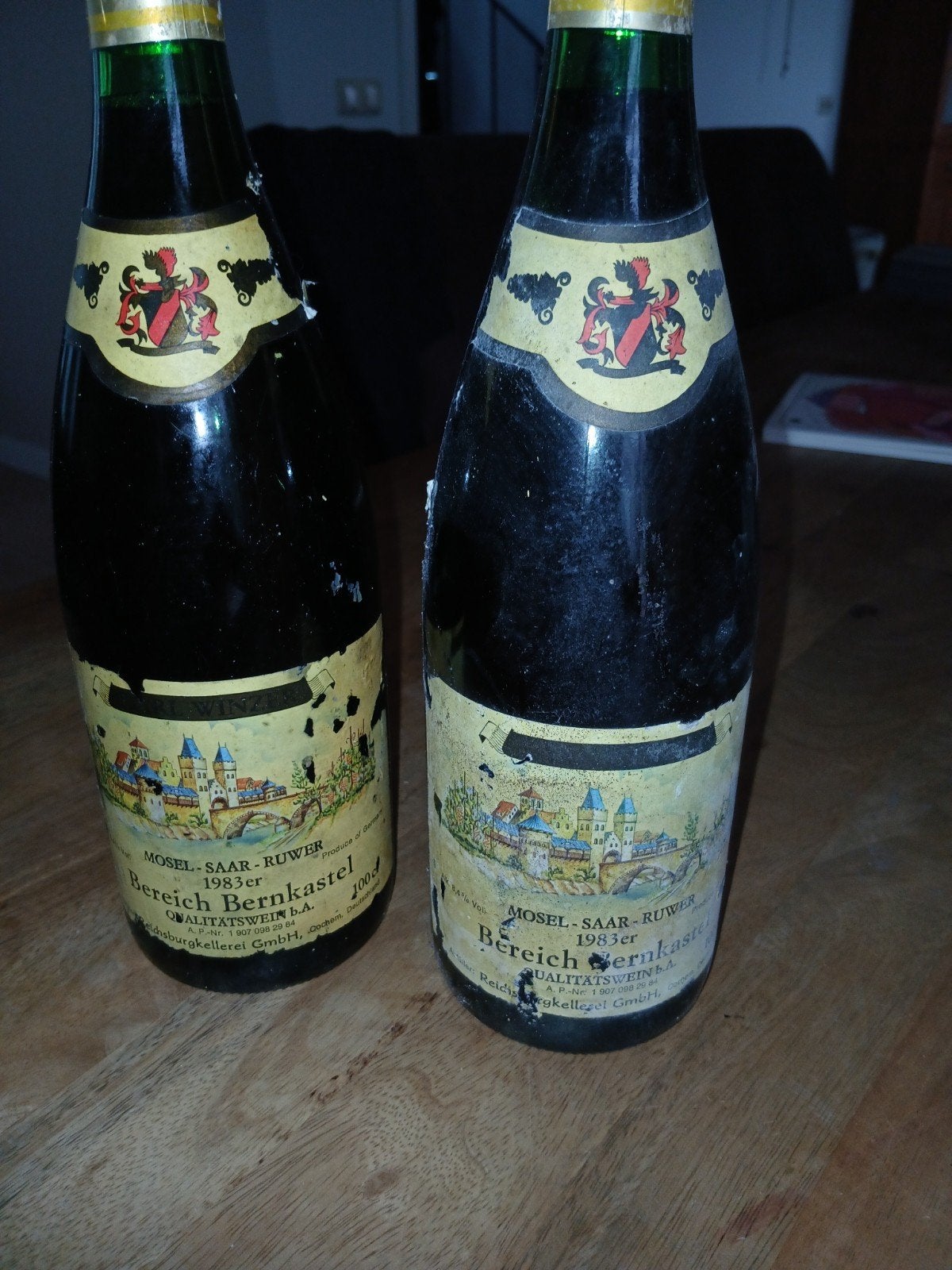 Mosel-Saar-Ruwer Bereich Bernkastel 1983 Witte Wijn, Verzamelen, Ophalen, Gebruikt, Overige gebieden, Witte wijn